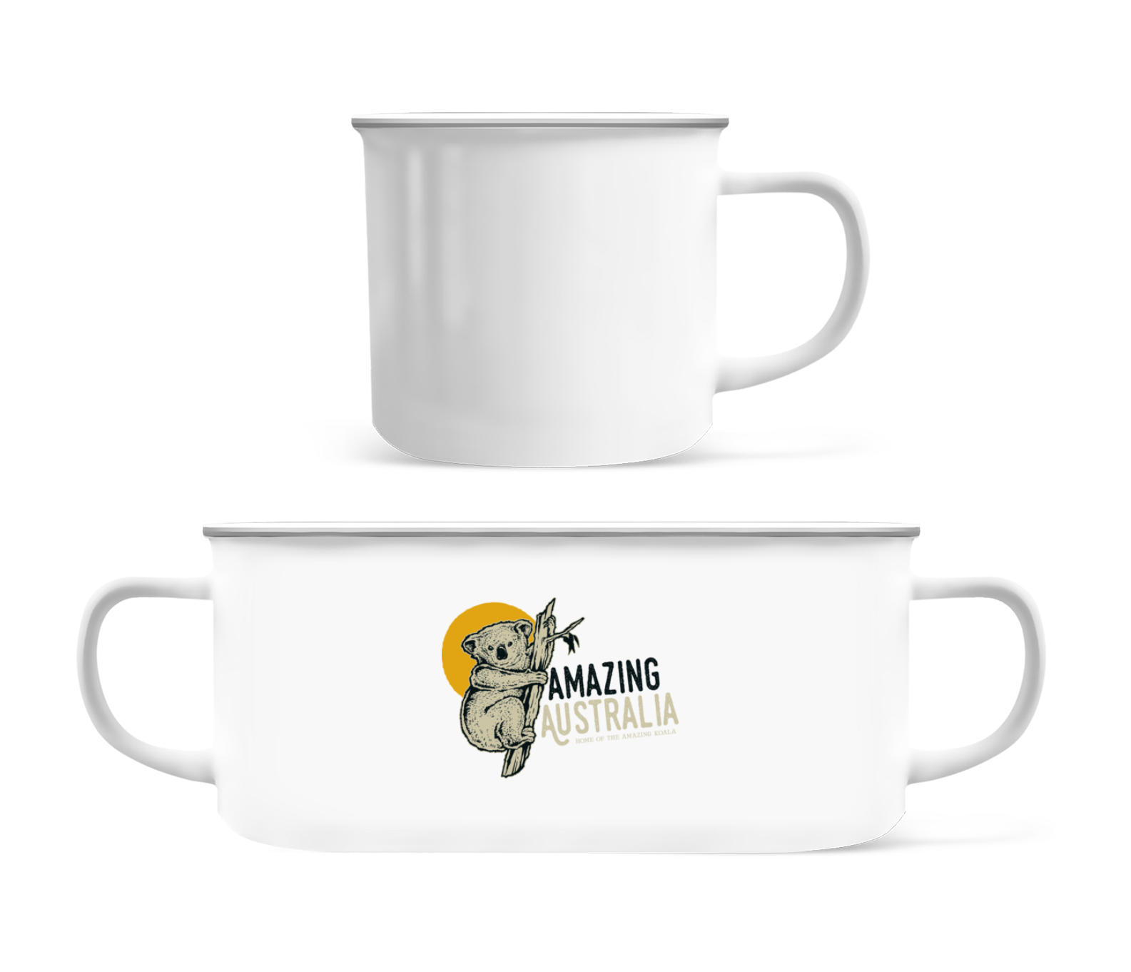 Aperçu: Koala Amazing Australia - Tasse Émaillée - Blanc - Devant