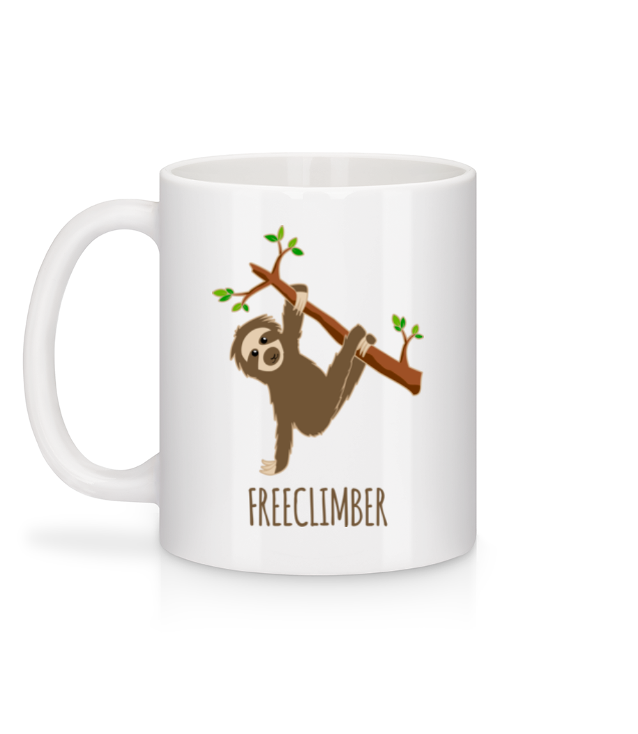 Aperçu: Freeclimber Indolence - Mug en céramique blanc - Blanc - Derrière