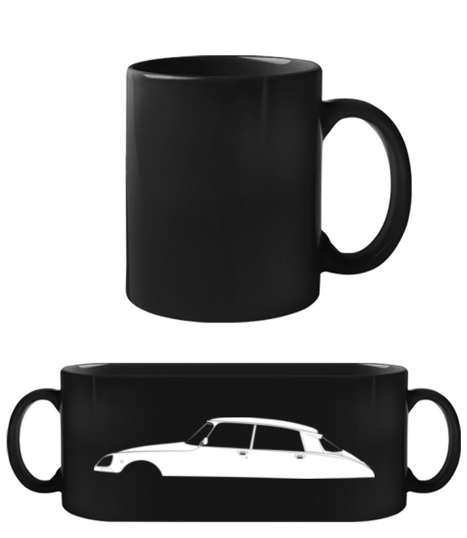 'Citroen DS 23 Pallas' Silhouette · Tasse Noire