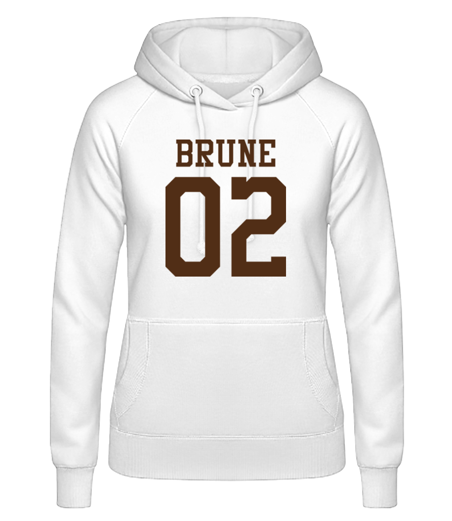 Brune 02 · Sweat à capuche basique pour femme