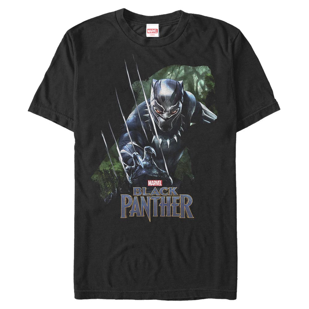Marvel - Avengers - Black Panther Green Panther - Homme T-shirt - Noir - Devant