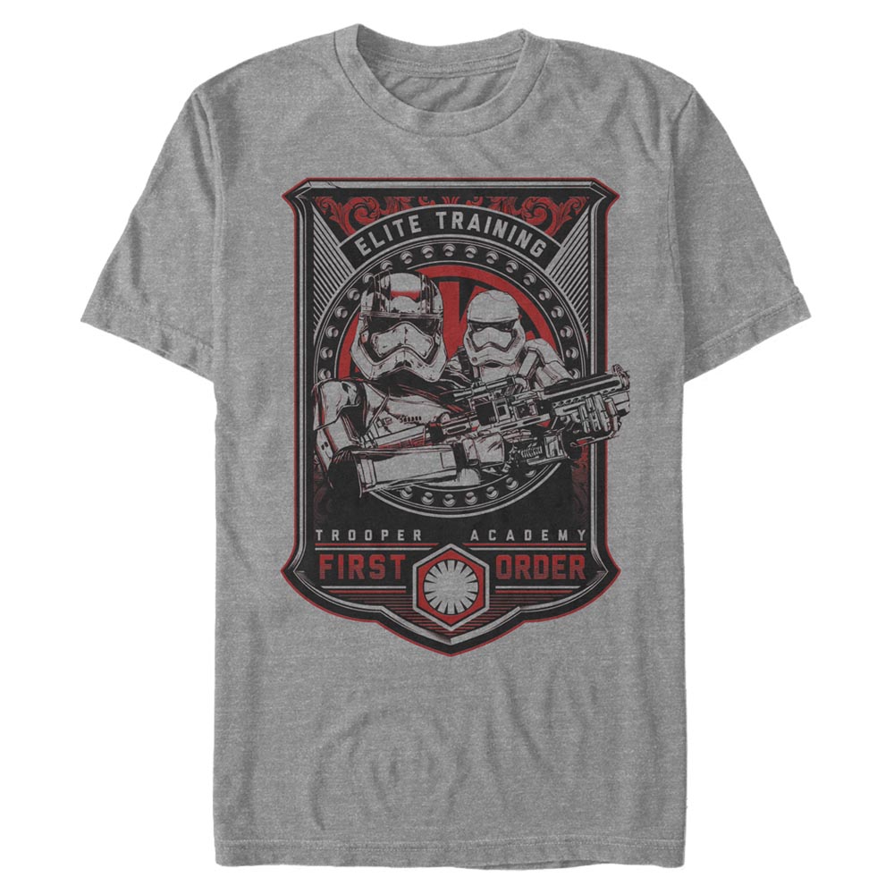 Vorschau: Star Wars - The Force Awakens - Captain Phasma Elite Trained - Männer T-Shirt - Anthrazit meliert - Vorne