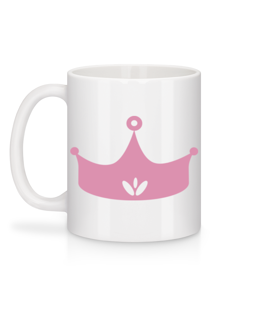 Aperçu: Princess Crown Pink - Mug en céramique blanc - Blanc - Derrière