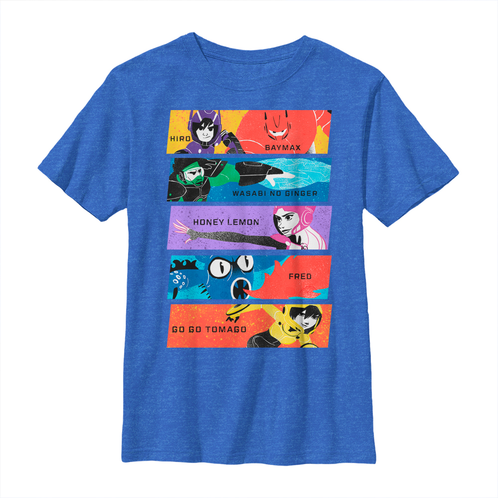 Disney - Les Nouveaux Héros - Photo de groupe Hiros Heroes - Enfant T-shirt
