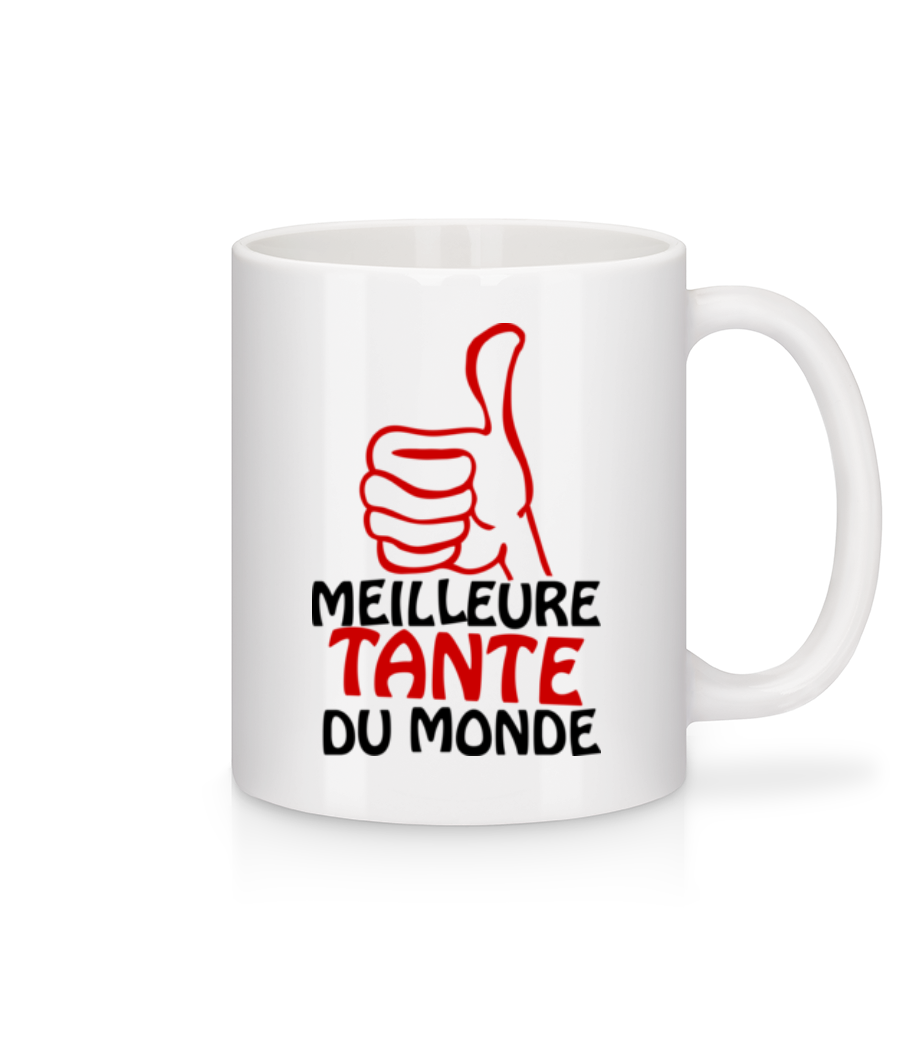 Meilleure Tante Du Monde · Mug en céramique blanc