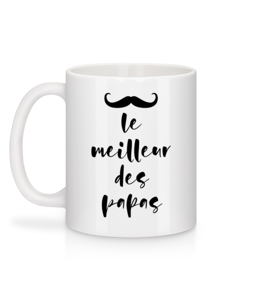 Aperçu: Le Meilleur Des Papas - Mug en céramique blanc - Blanc - Derrière