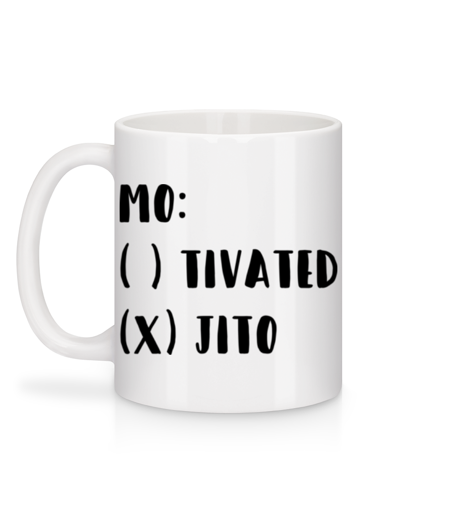 Aperçu: Motivated Mojito - Mug en céramique blanc - Blanc - Derrière