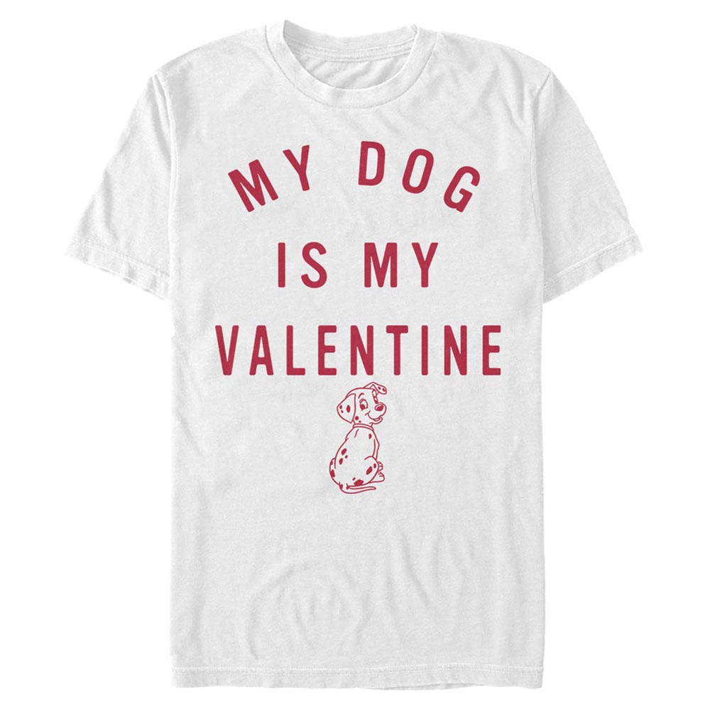 Disney Classics - Les 101 Dalmatiens - Texte Valentine Pup - Valentine's Day - Homme T-shirt