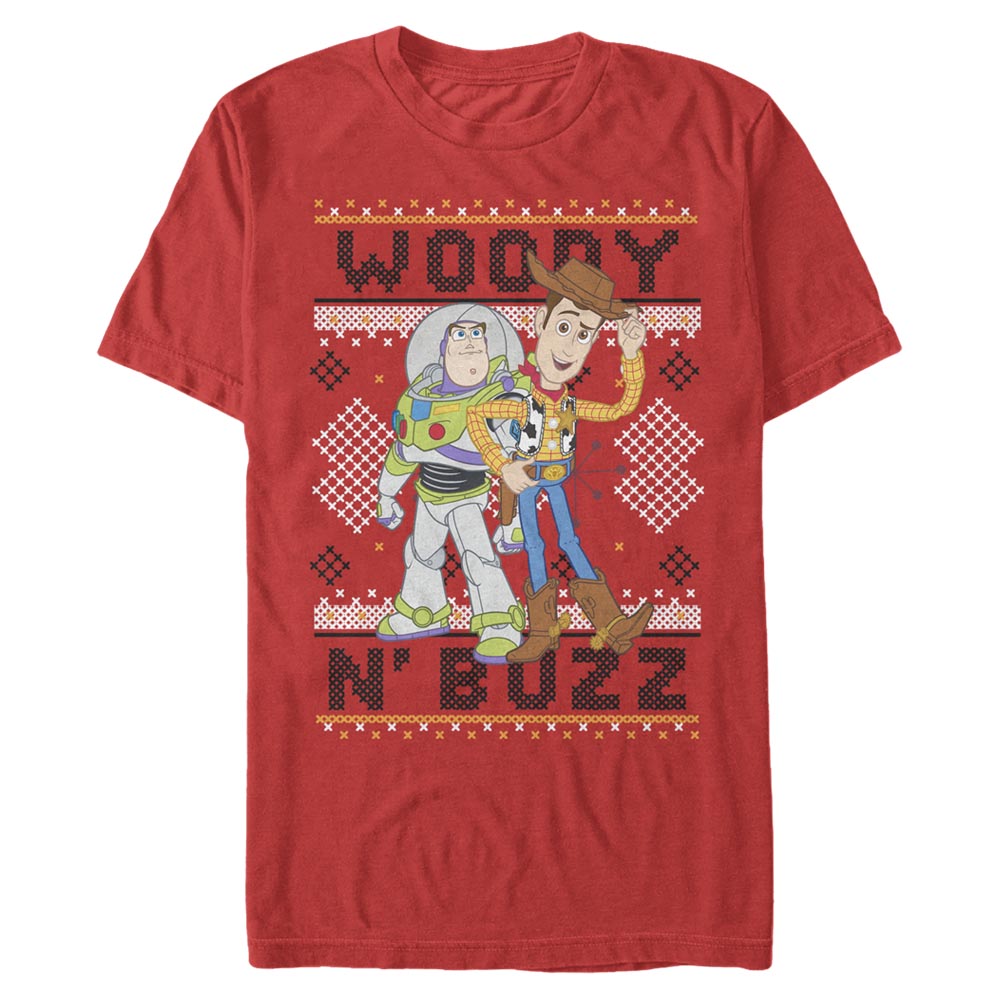Disney - Toy Story - Woody et Buzz Woody Buzz Sew - Christmas - Homme T-shirt
