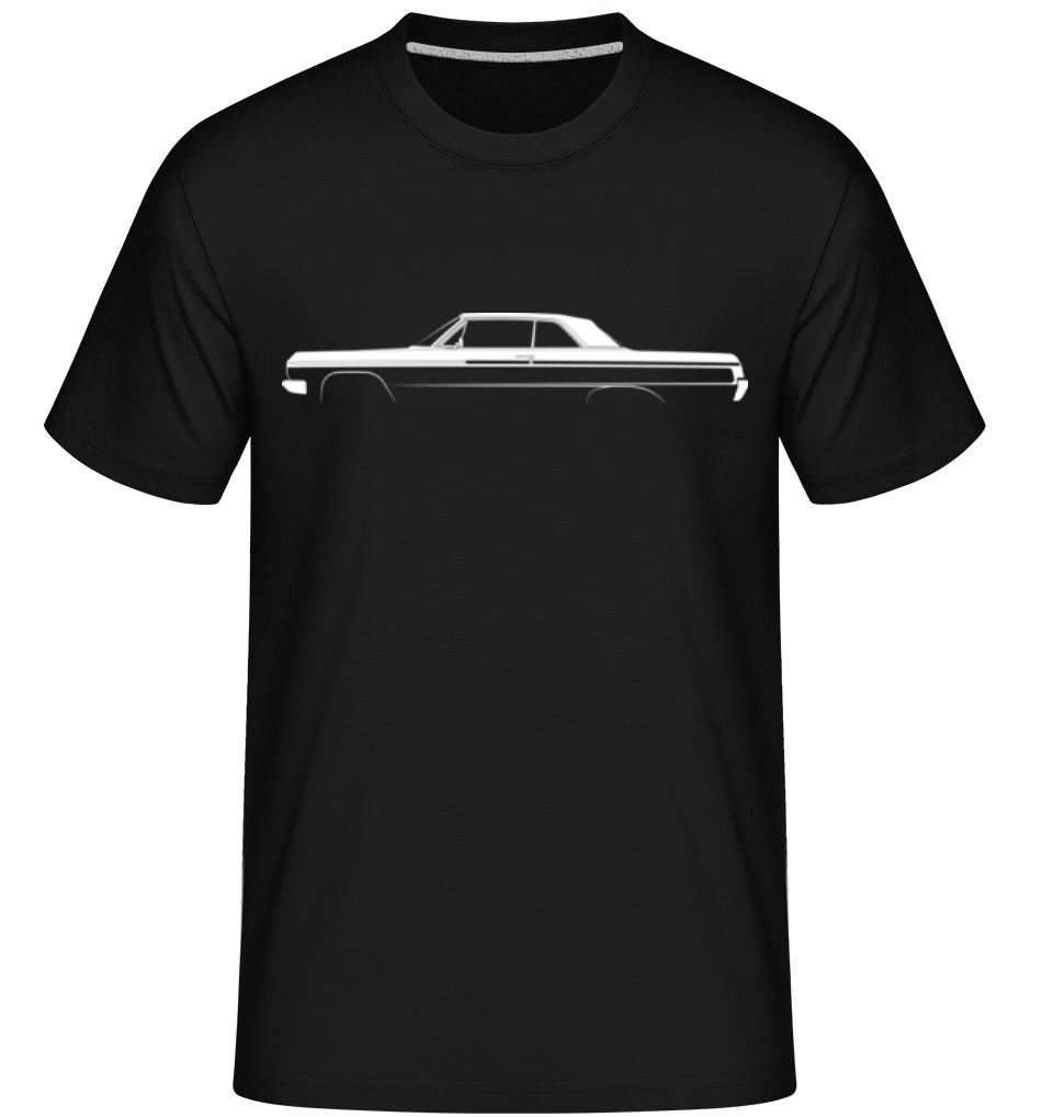 'Chevrolet Impala SS 1964' Silhouette -  T-Shirt Shirtinator homme - Noir - Devant