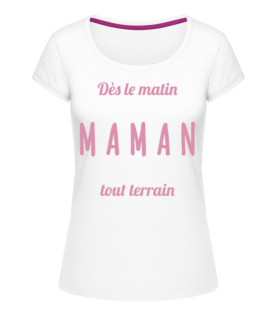 Maman Tout Terrain · T-shirt col en U Femme