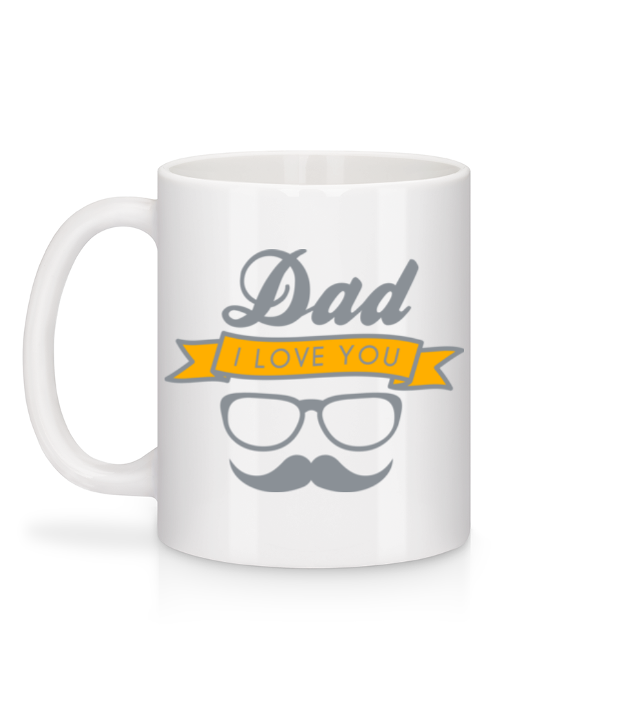 Vorschau: Dad I Love You - Tasse - Weiß - Hinten