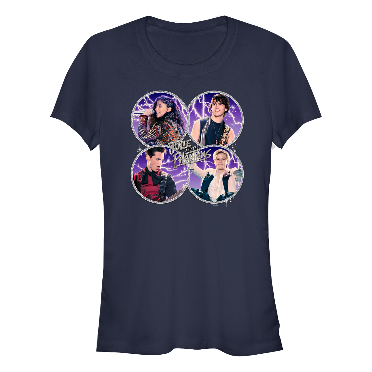 Netflix - Julie And The Phantoms - Photo de groupe Julie Reggie Luke Alex - Femme T-shirt