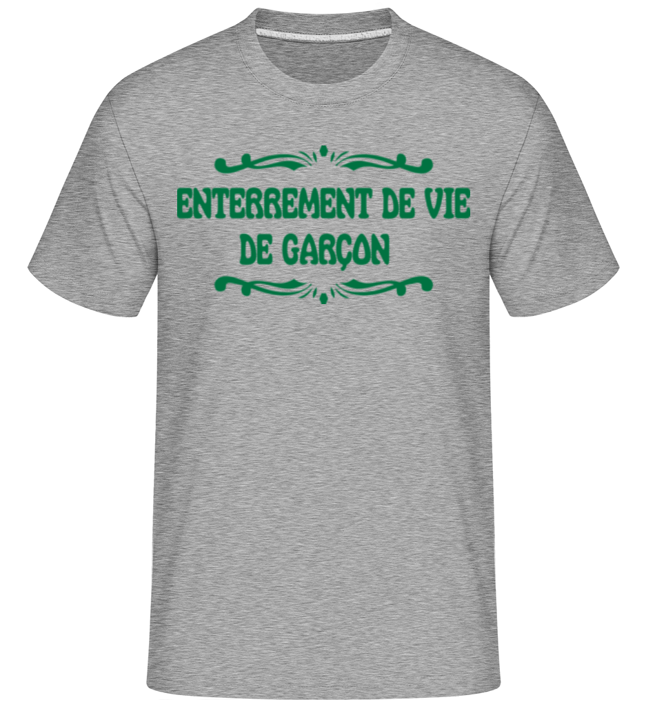 Aperçu: Enterrement De Vie De Garçon -  T-Shirt Shirtinator homme - Gris chiné - Devant