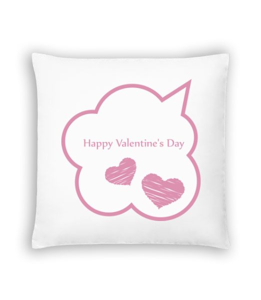 Happy Valentine's Day Bubble · Coussin