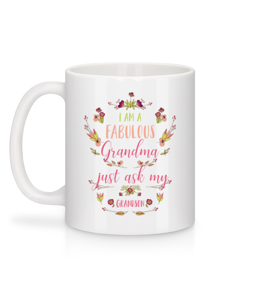 I'm A Faboulous Grandma - Mug en céramique blanc - Blanc - Derrière