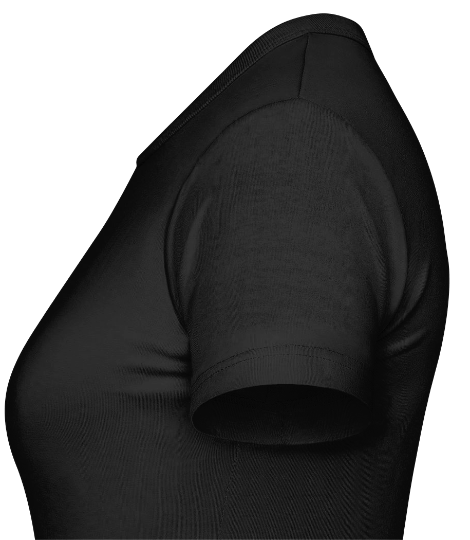Aperçu: T-Shirt Standard Femme - Noir - Gauche