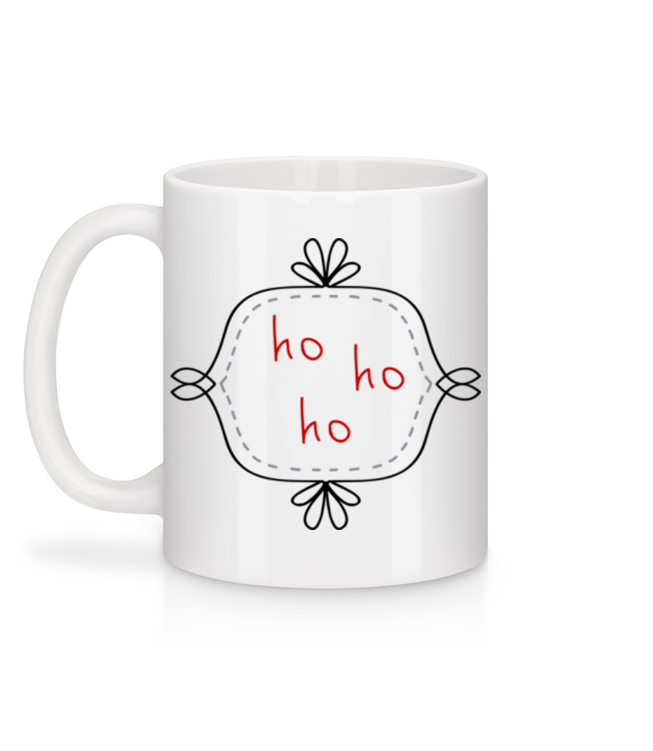 Aperçu: Ho Ho Ho - Mug en céramique blanc - Blanc - Derrière