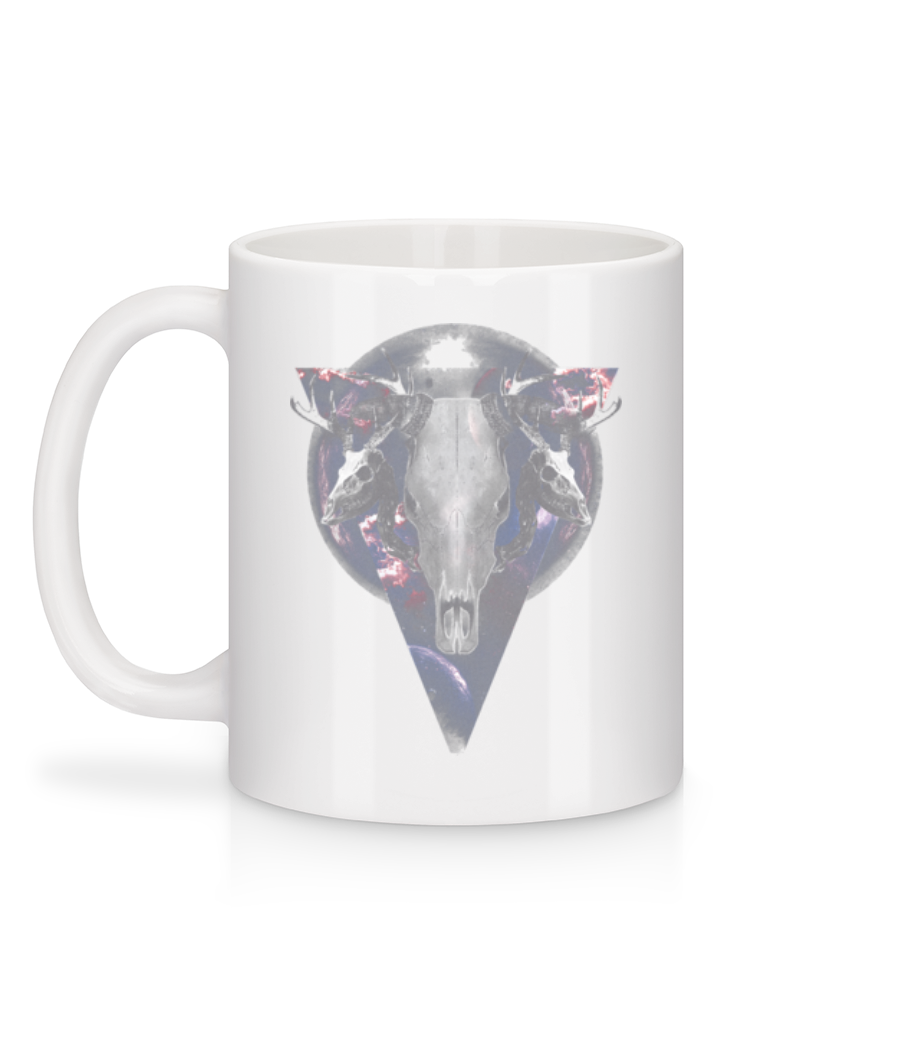Aperçu: Crâne De Buffle - Mug en céramique blanc - Blanc - Derrière