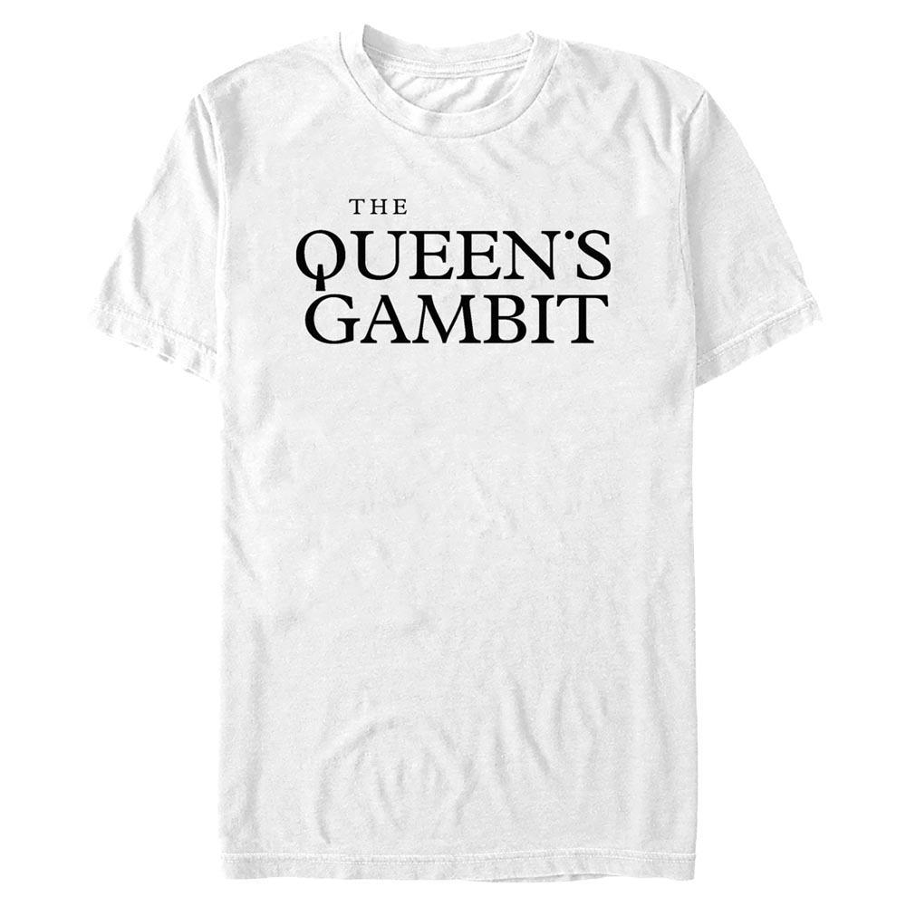 Aperçu: Netflix - Le jeu de la dame - Logo Queens - Valentine's Day - Homme T-shirt - Blanc - Devant