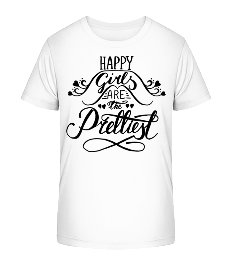Happy Girls Are The Prettiest · T-shirt bio Enfant Stanley Stella 2.0