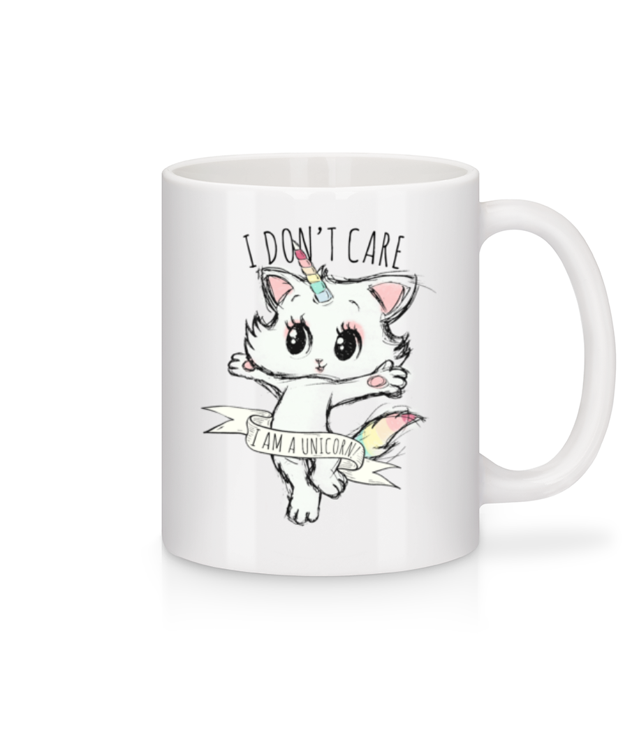 I Dont Care Unicorn · Mug en céramique blanc