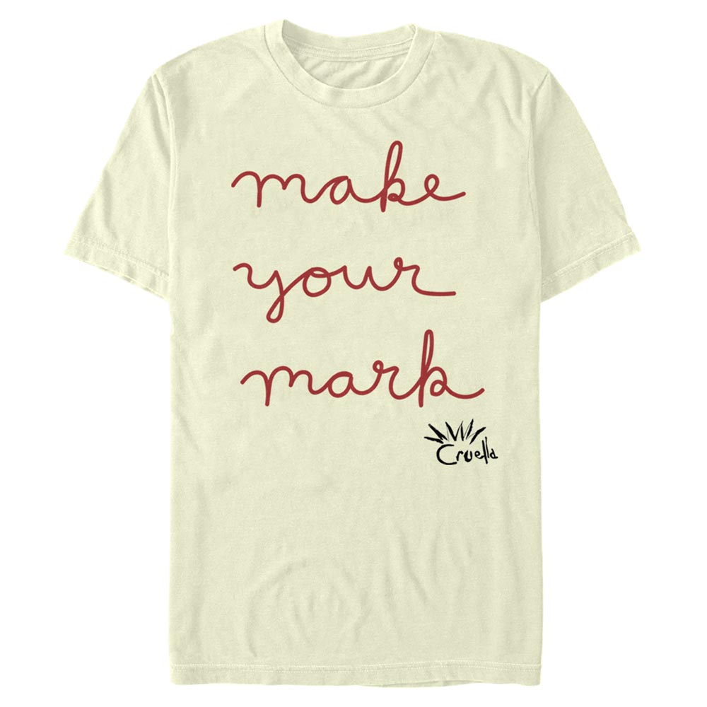 Disney Classics - Cruella - Texte Make Your Mark - Homme T-shirt