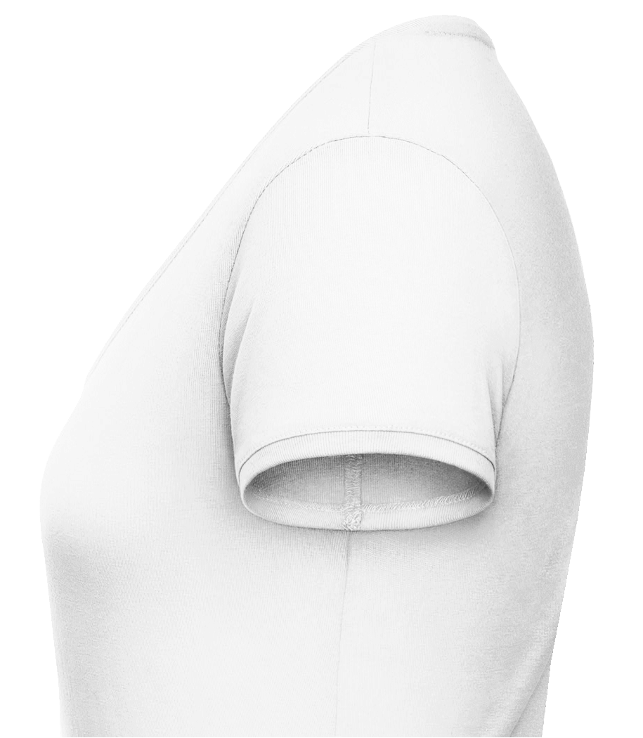 Aperçu: Meilleure Sœur Du Monde - T-shirt col en V Femme - Blanc - Gauche