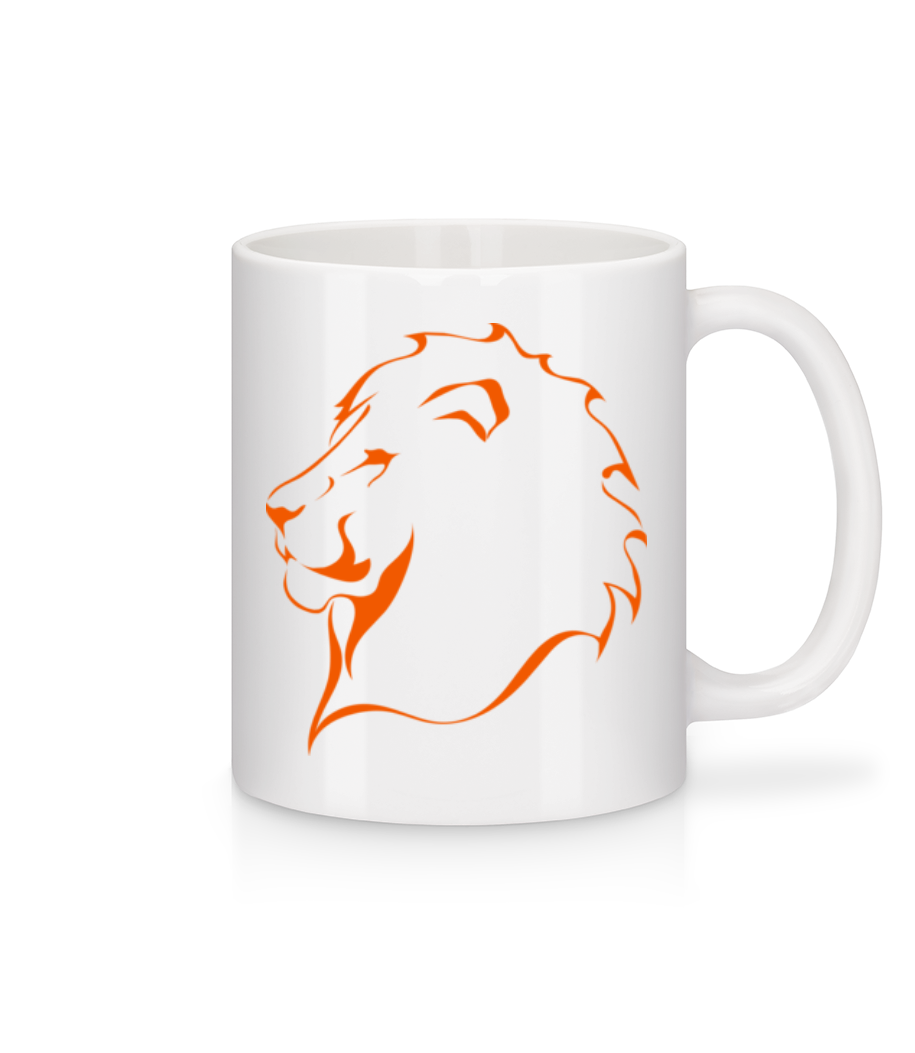 Lion · Mug en céramique blanc