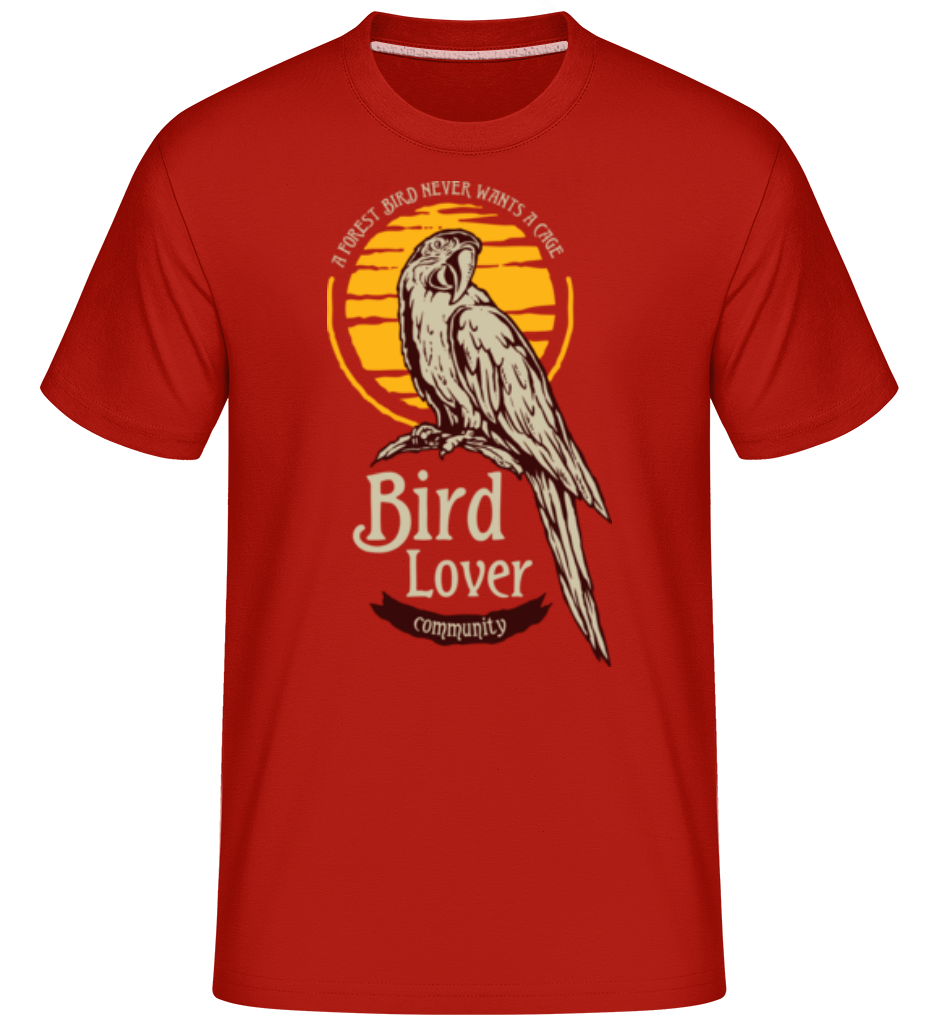 Aperçu: Tropical Bird -  T-Shirt Shirtinator homme - Rouge - Devant