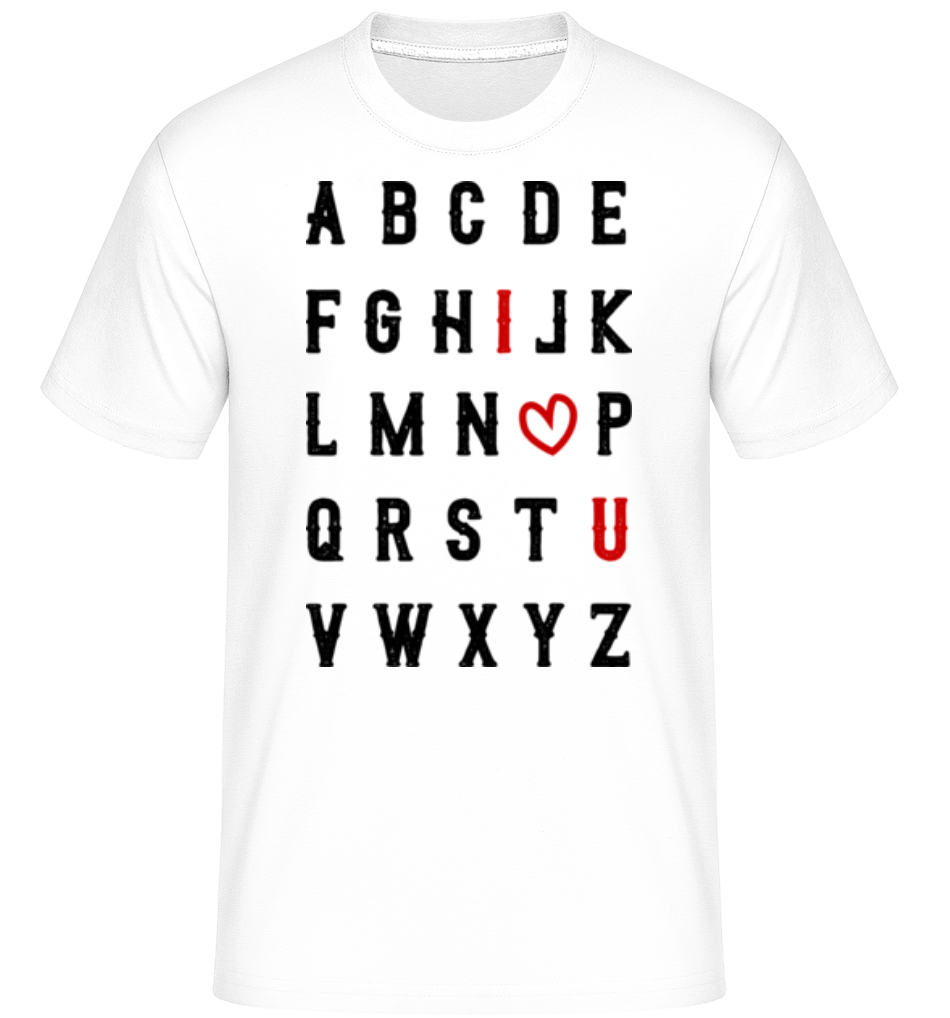 Je T'Aime Alphabet ·  T-Shirt Shirtinator homme