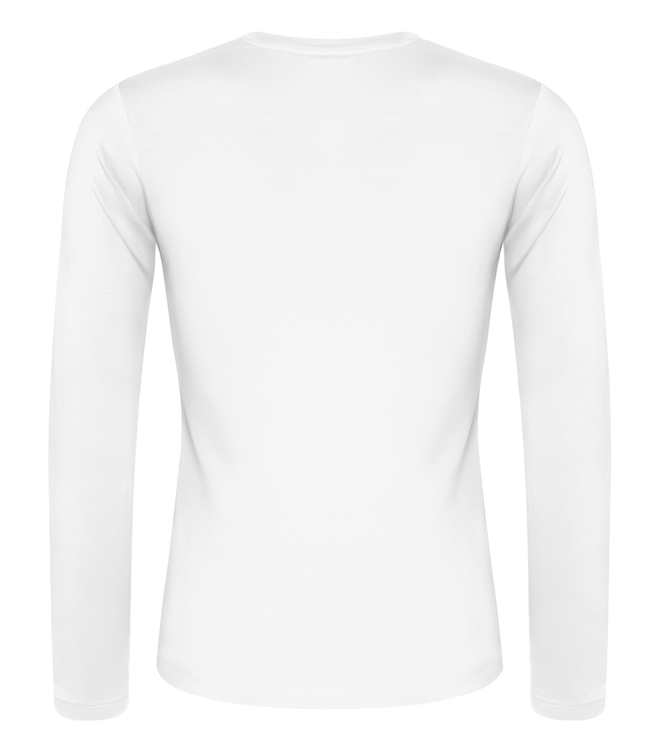 Aperçu: Mama Elf - T-shirt à manches longues standard Femme - Blanc - Derrière