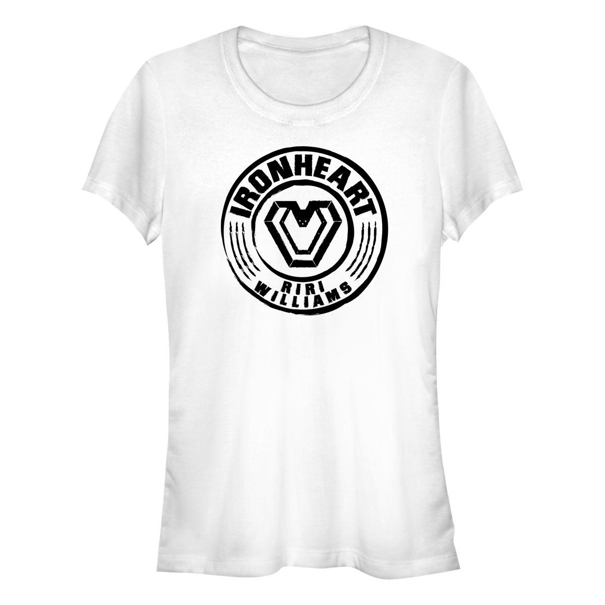 Marvel - Panthère noire Wakanda pour toujours - Iron Heart Name Badge - Femme T-shirt