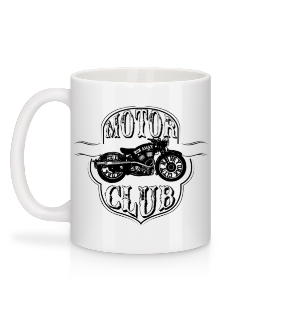 Aperçu: Motorclub Icon - Mug en céramique blanc - Blanc - Derrière