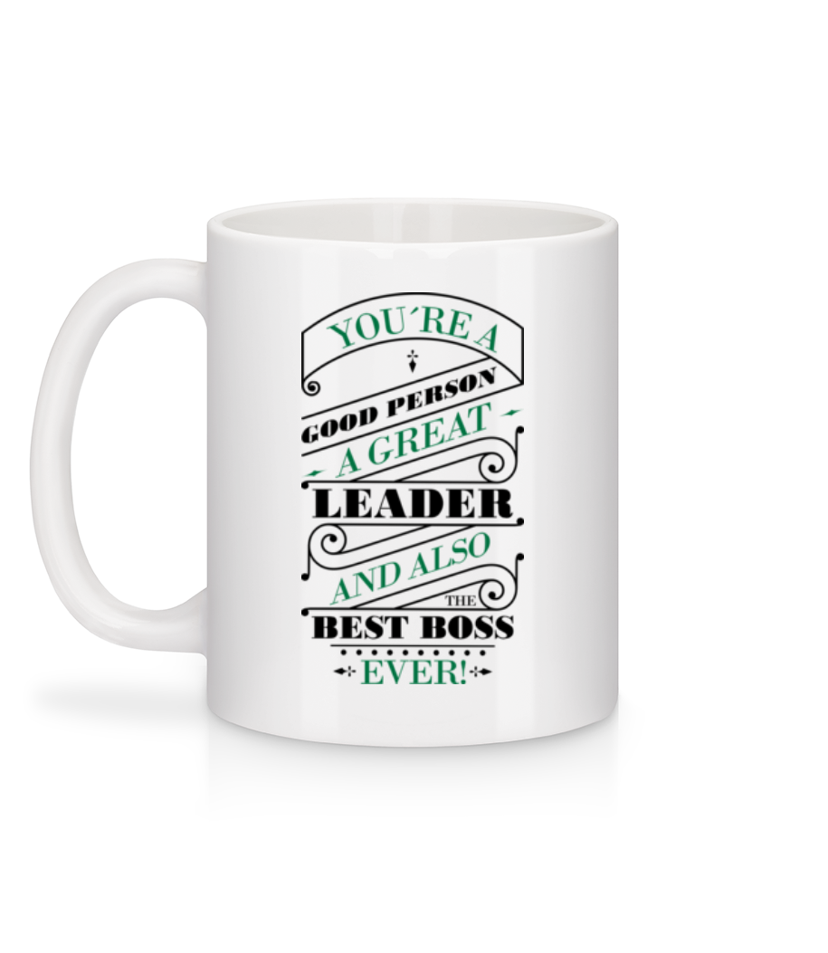 Motif Best Boss Ever - Mug en céramique blanc - Blanc - Derrière