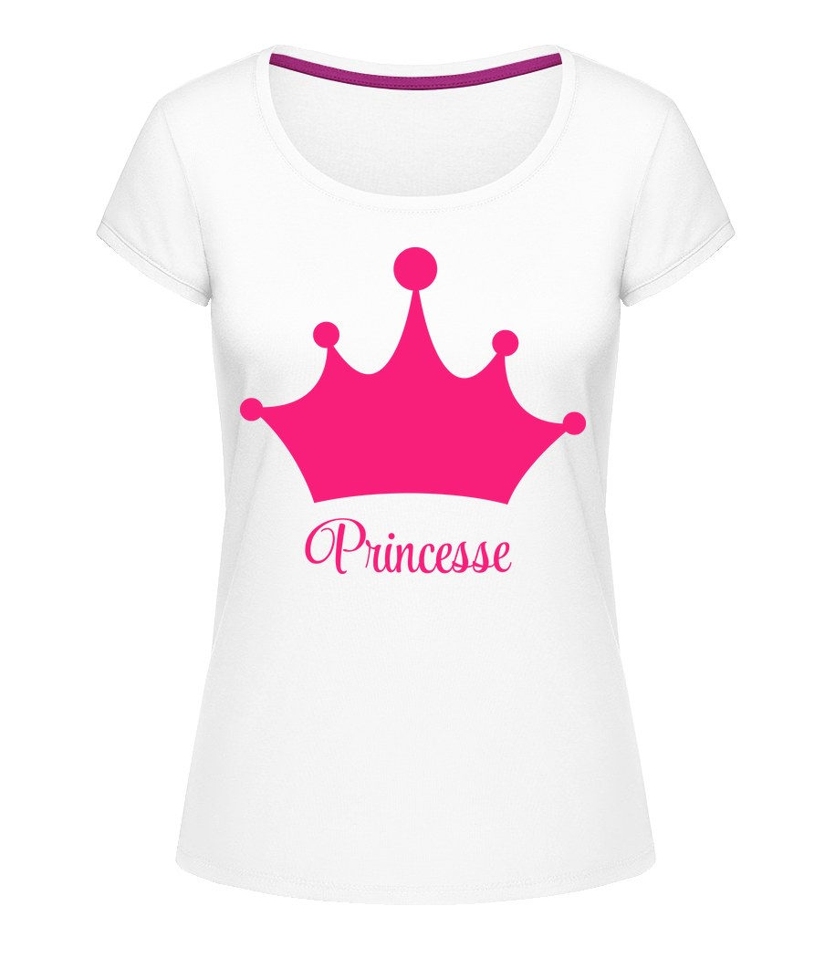 Princesse Couronne · T-shirt col en U Femme