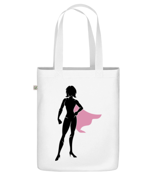 Superwoman Silhouette - Sac en toile bio - Blanc - Devant