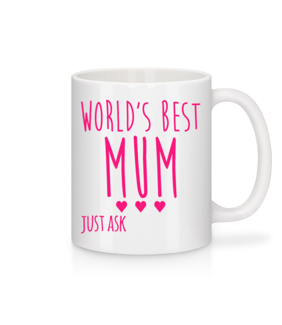 World's Best Mum - Mug en céramique blanc - Blanc - Devant