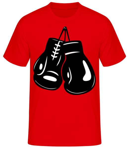 Gants De Boxe - T-shirt standard Homme - Rouge - Devant