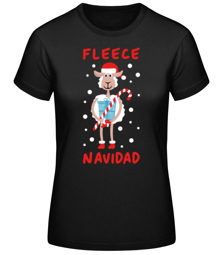 Fleece Navidad · Frauen Basic T-Shirt