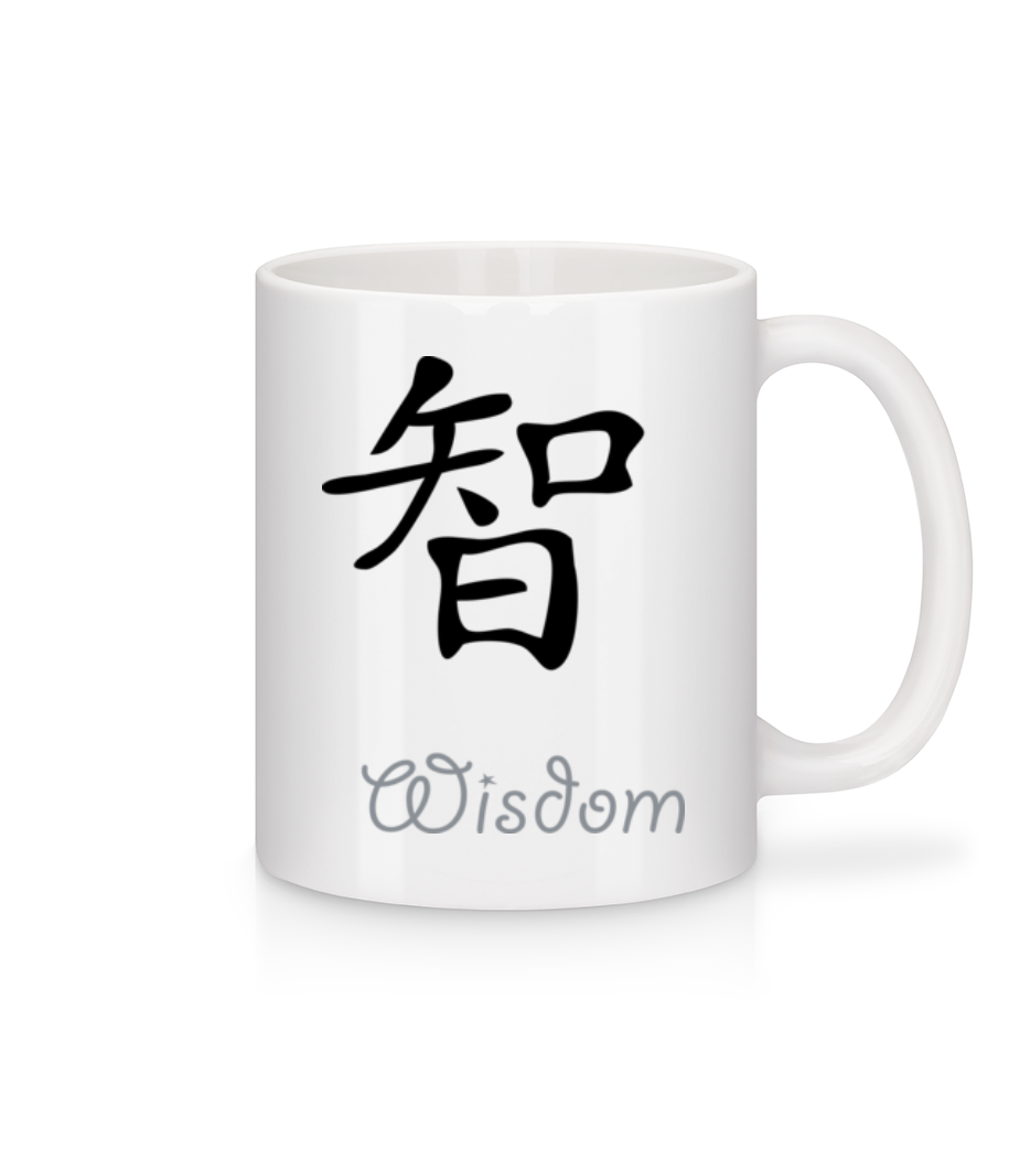 Chinese Sign Wisdom · Mug en céramique blanc