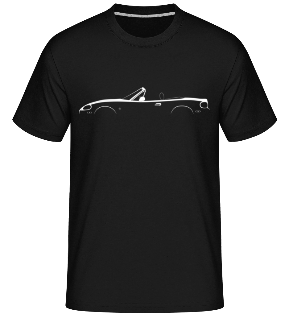 'Mazda MX-5Miata NB' Silhouette -  T-Shirt Shirtinator homme - Noir - Devant