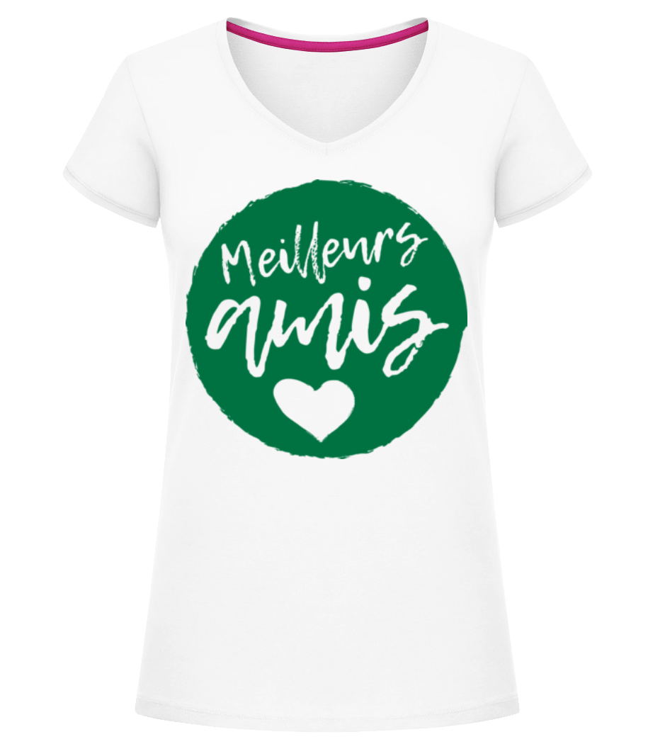 Meilleurs Amis · T-shirt col en V Femme