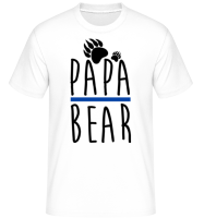 Papa Bear -  Shirtinator Men's T-Shirt - White - Front