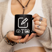 Schwarze Tasse - Schwarz