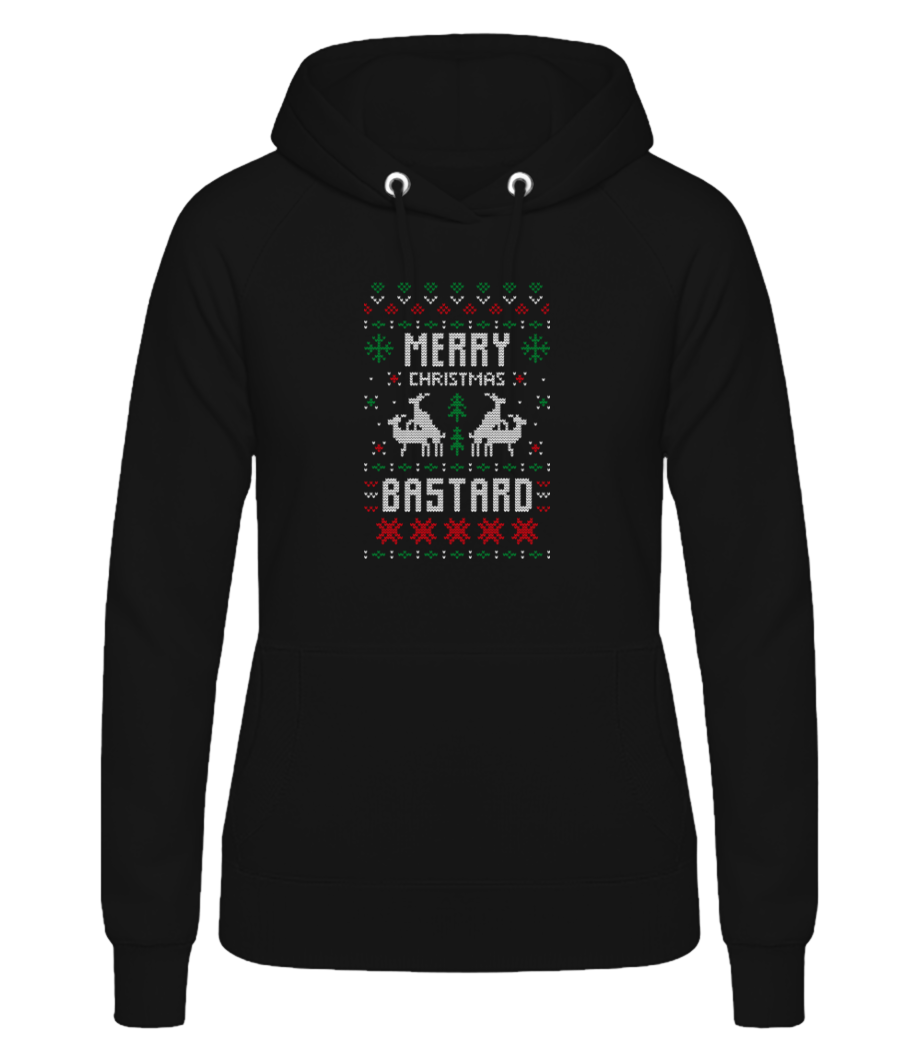 Merry Christmas Bstrd · Sweat à capuche basique pour femme