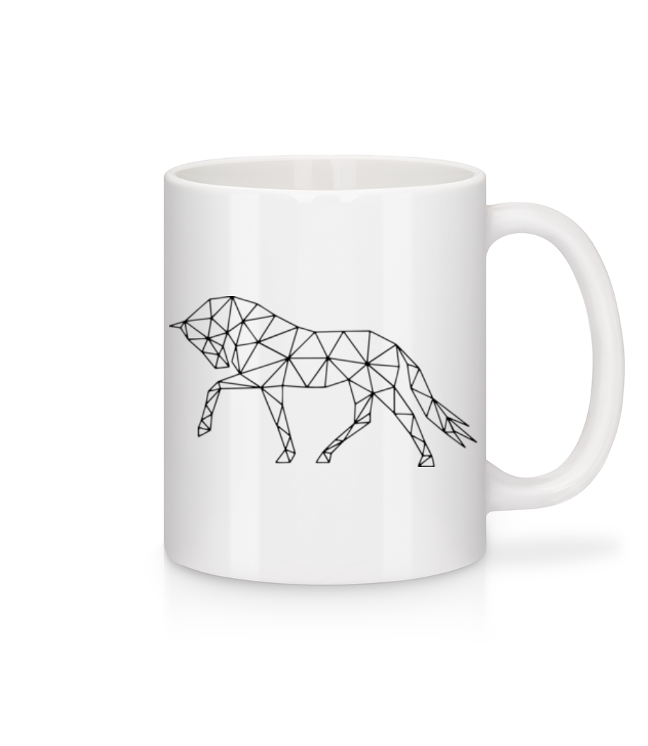 Polygon Cheval · Mug en céramique blanc