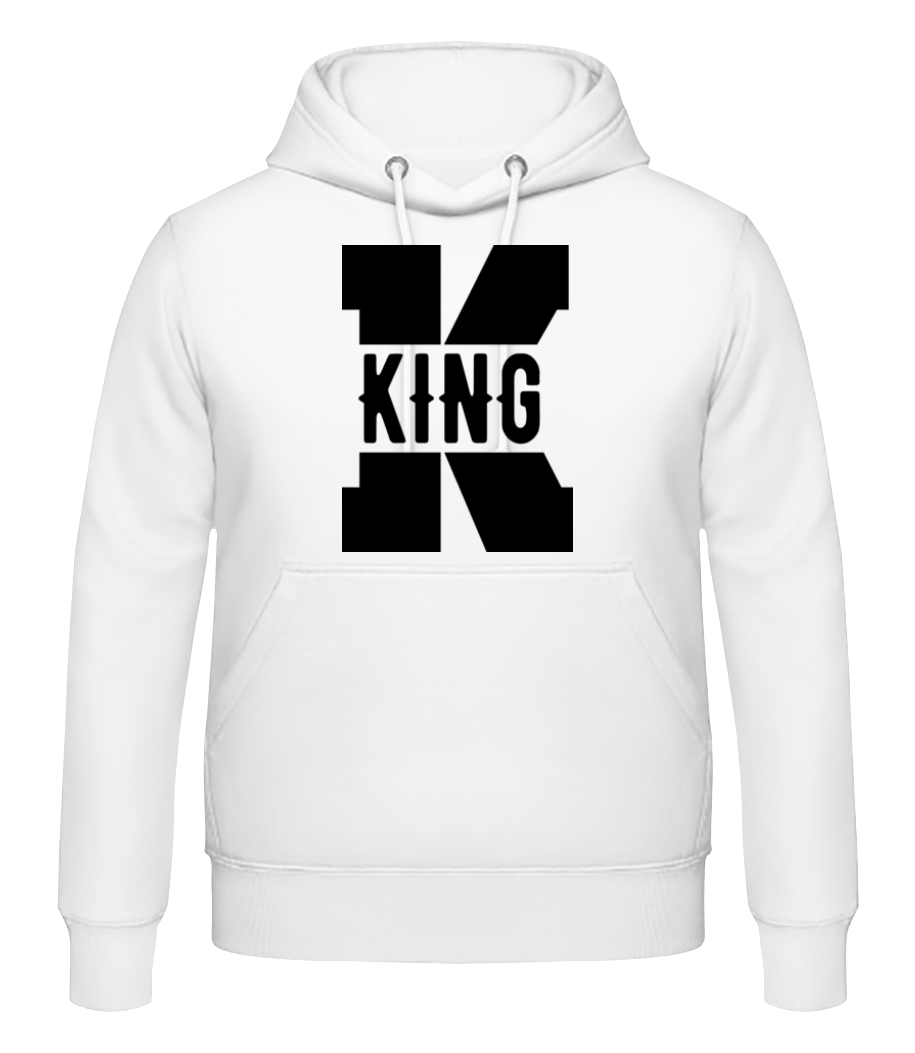 King K - Sweat à capuche Homme - Blanc - Devant