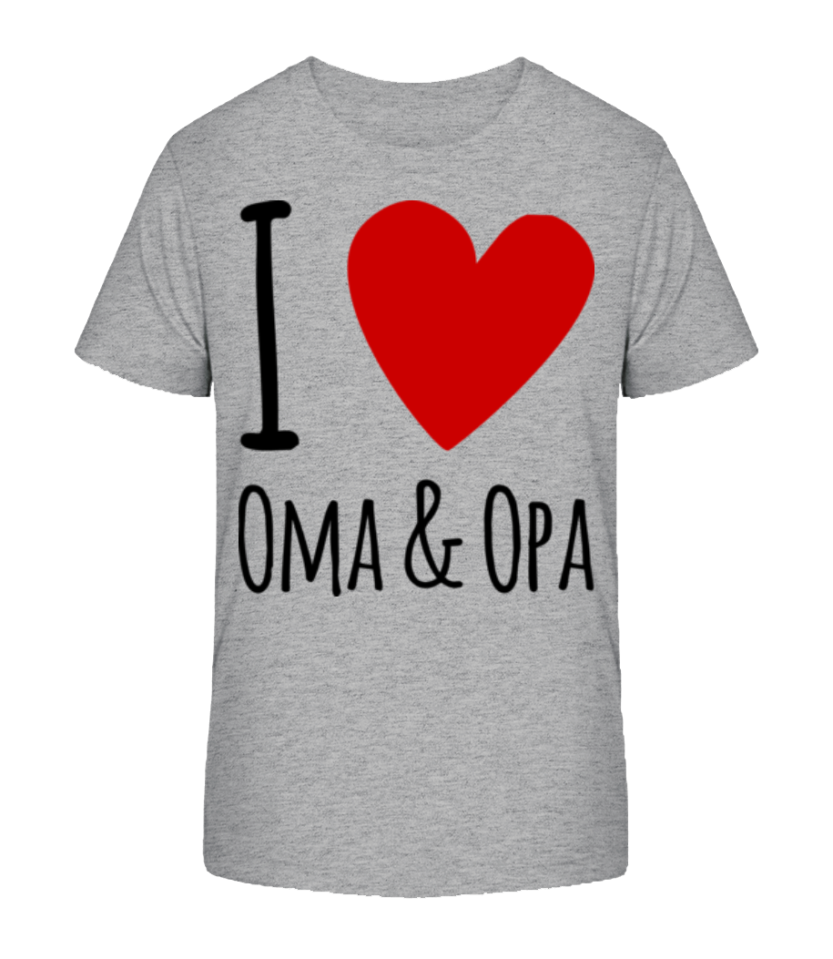 I Love Oma & Opa · Kinder Bio T-Shirt Stanley Stella 2.0