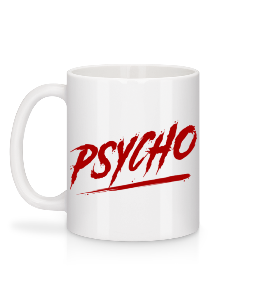 Aperçu: Psycho - Mug en céramique blanc - Blanc - Derrière